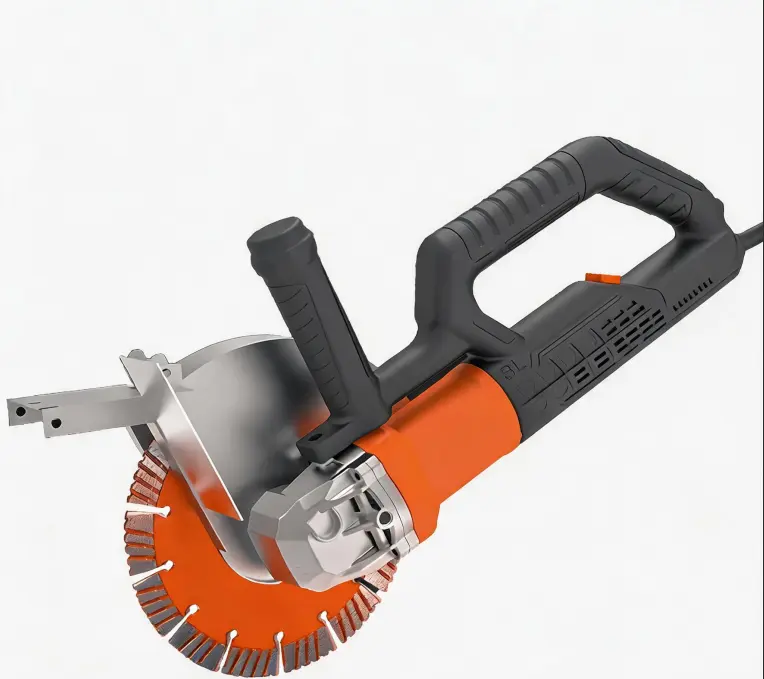 Industrial AC Brushless Wall Slotting Machine 2800W Heavy Duty Concrete Cutting Machine