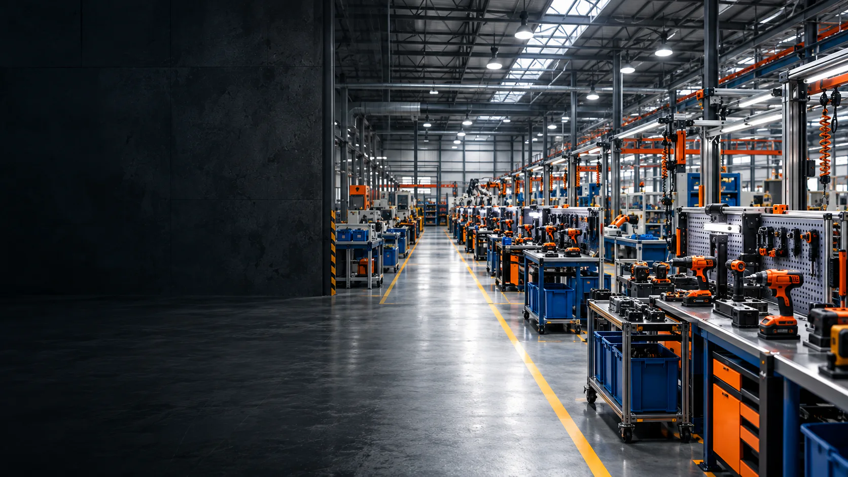 Illustrative industrial workspace