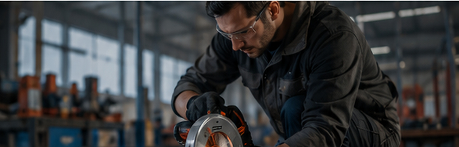 Metal cutting sparks